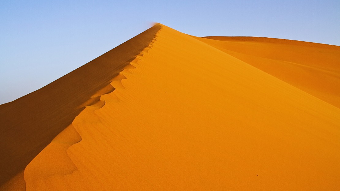 Sandboarding in Erg Chebbi